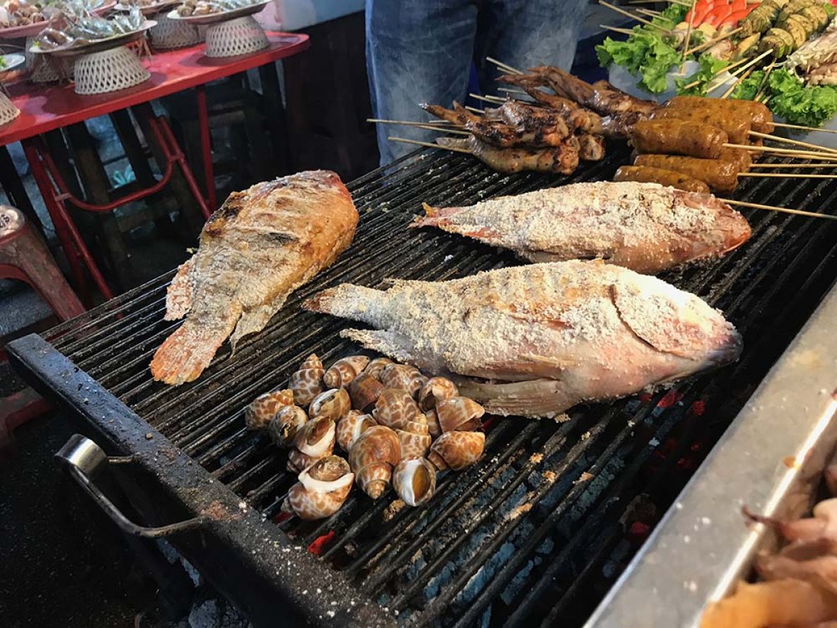 Fish on a griddle